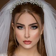 Bridal makeup and sleek updo
